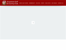 Tablet Screenshot of greystonecountryclub.com